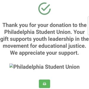 $209.05 raised for Philly Student Union
